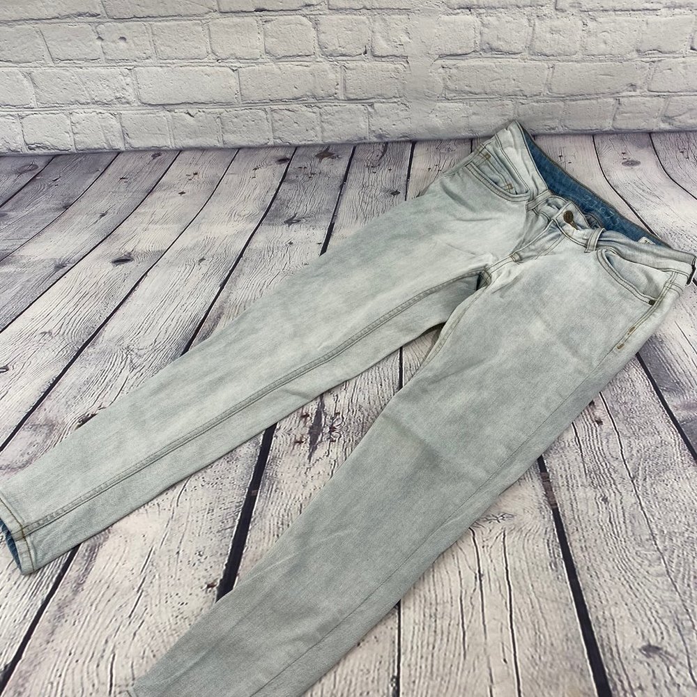 Zara Denim Basic Z1975 Jeans Mid Rise Skinny Blue - Picture 9 of 9